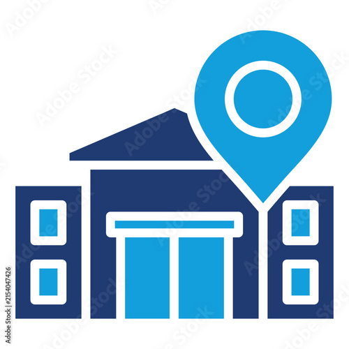 Address Icon Element For Design