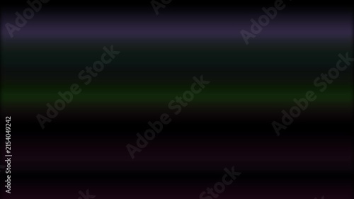 Soft horizontal light streaks glow subtly in deep purple and green tones across a dark background.