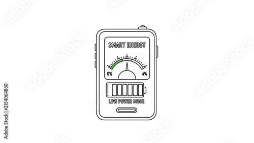 LowPowerModeSmartphoneEnergyIndicatorIllustration