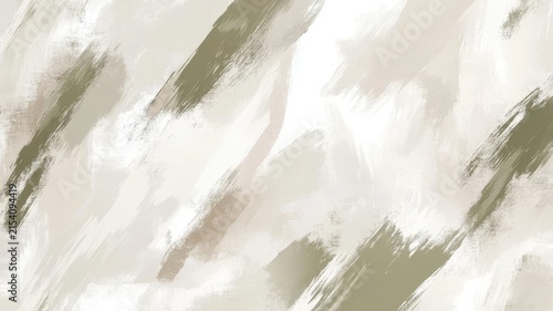 Abstract olive green and beige brush stroke texture background for modern interior wall art design.