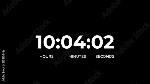 Black circular timer icon indicating eleven hours countdown with arrow on white background 11 hours countdowns.