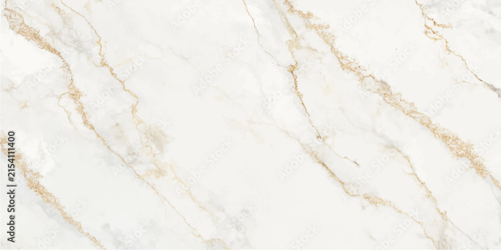 Naklejka premium White marble tile texture surface with beige and golden brown veining background for design projects