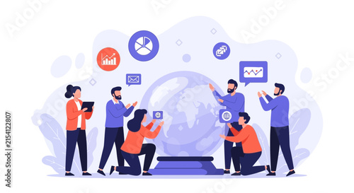 Teamwork in Global Business Strategy: Analyzing Data and Planning Future Growth with Digital Technology