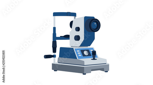 Ophthalmic Slit Lamp Microscope Isolated Transparent Background Medical Equipment
