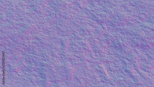 A highly detailed 3D tangent space normal map featuring a rough, bumpy, granular surface with simulated depth and uneven geometry.  