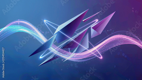 Abstract startup background, futuristic innovation concept, dynamic geometric shapes, glowing digital lines, flowing energy waves, technology-driven entrepreneurship, modern startup ecosystem,