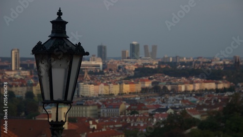 Canvas Print view of prague