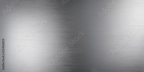 Brushed Metal Texture Background with Silver Stainless Steel Plate Surface, Industrial Gray Metallic Pattern, Polished Aluminum and Chrome Reflection Backdrop