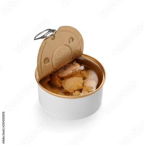 Open tin can with cod liver...