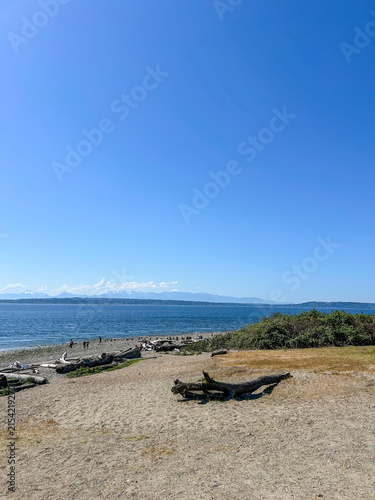 Quadro su tela Sunny day at Edmonds beach