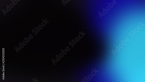 Abstract background with a smooth gradient transition from deep black to vibrant bright blue light