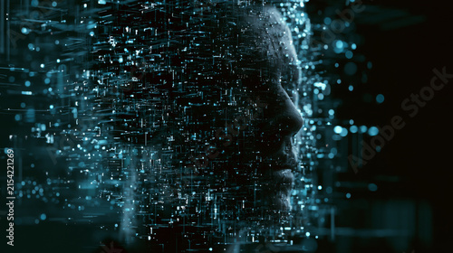 Futuristic AI Hallucination Concept Showing Processing Errors and Misinformation Risks