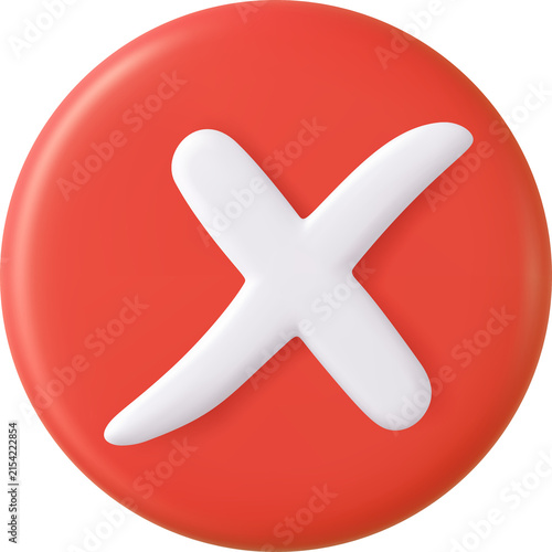 Canvastavla Cancel cross icon