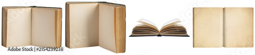 фотографія a diverse collection of open books, featuring blank and aged pages, captured in various angles and states, perfect for literary and educational themes
