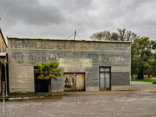 Vintage Corrugated Iron Building In Clunes