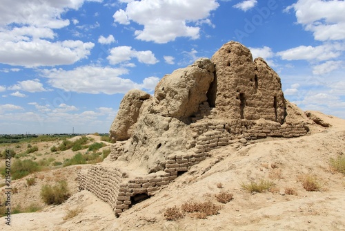 The ruins of the historic city of Poykent are located in the countryside of the Bukhara region. Founded in the 4th century BC, the city is on the UNESCO World Heritage Tentative List.