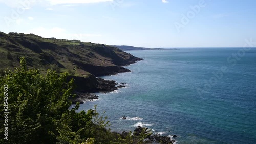Wild coast in the Cotentin, Manche department, France