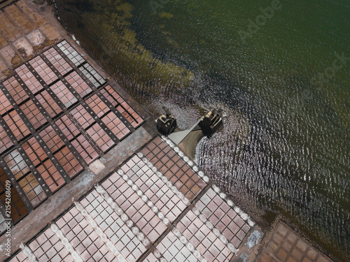 Salinas de Janubio Salt Ponds Meeting the Ocean