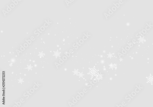 Frozen snowflakes drift across the scene. Dense snowfall creates a winter storm effect. Vector PNG graphics suit cold seasonal designs.