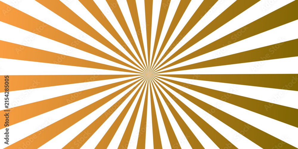 Fototapeta premium Radial burst of orange and gold gradient transitioning to green. Perfect for backgrounds and graphic design.