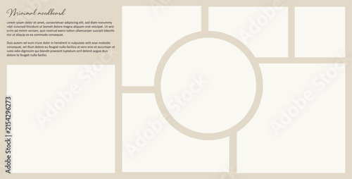 Functional montage gallery layout featuring organized blank image areas perfect for photography showcases, business templates, and digital publishing.