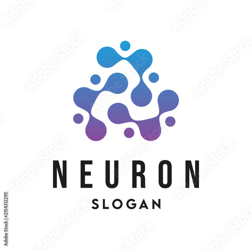 Neuron Logo Design template Illustration Vector