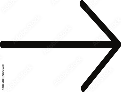 Black right arrow icon simple vector symbol for navigation and direction isolated on