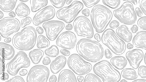 Abstract Organic Liquid Pebbles Contour Pattern Background Vector