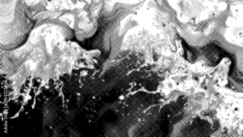 HALFTONE  ABSTRACT BACKGROUND BLACK AND WHITE