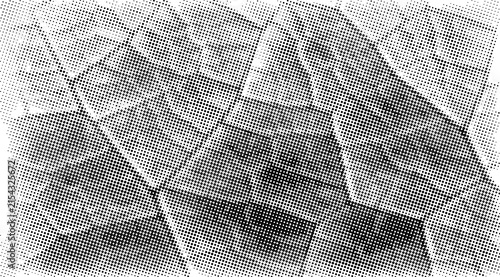 HALFTONE  ABSTRACT BACKGROUND BLACK AND WHITE