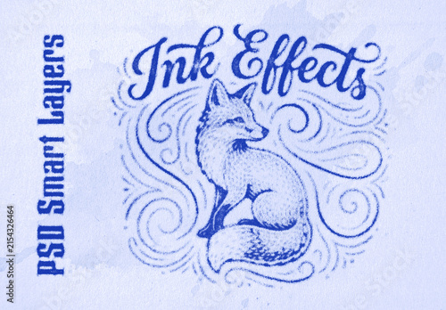 Vintage Ink Stamp Paper Effect