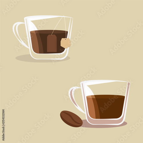 Cup of tea or coffe icon vector illustration design isolated