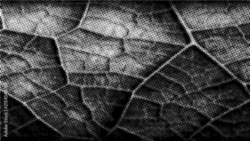ABSTRACT HALFTONE BACKGROUND BLACK AND WHITE