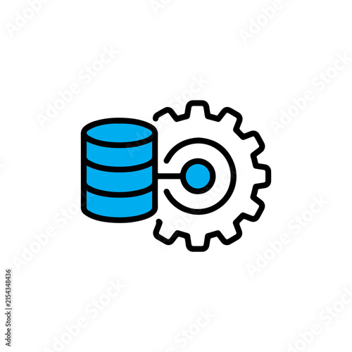 Data processing and storage system icon