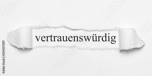 фотографія vertrauenswürdig