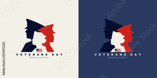Veterans Day card set.	