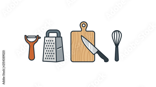 Kitchen Utensils Isolated on Transparent Background