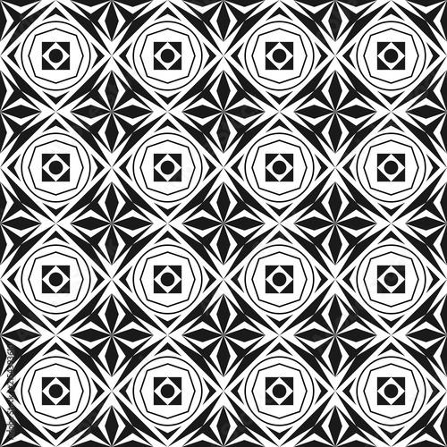 Seamless Abstract Geometric Art Deco Style Pattern Background