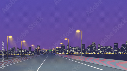 深夜の高速道路