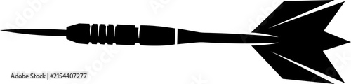 Dart Arrow Black Silhouette Isolated Sports Equipment Illustration png