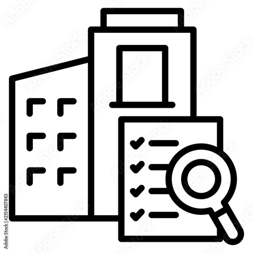 Inspection Icon Element For Design