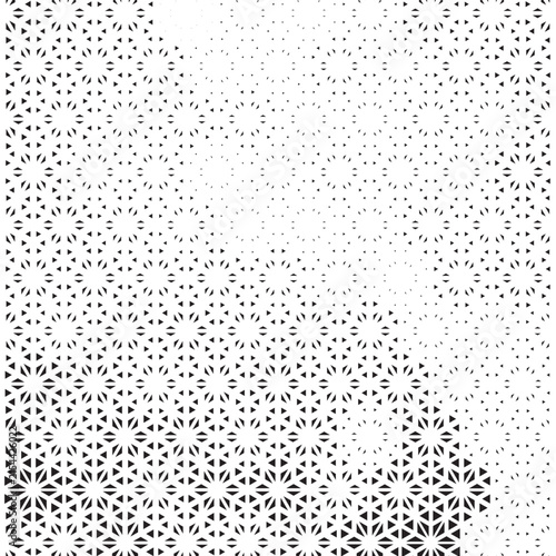 Abstract geometric halftone pattern with gradient circles and decorative dot texture