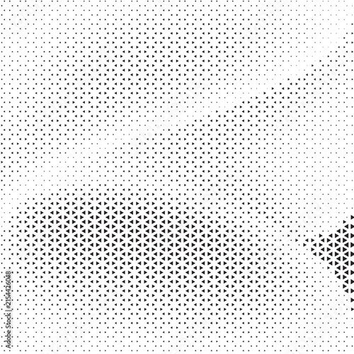 Abstract halftone dot pattern background with gradient monochrome texture design