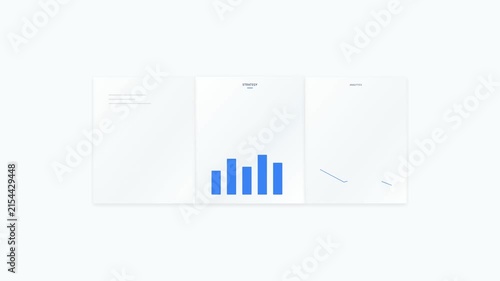 Minimalist Origami Style Modular Business Presentation Animation