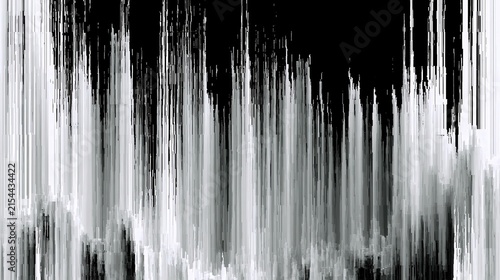 Abstract digital art displays vertical lines with varied textures and shades against a dark backdrop.