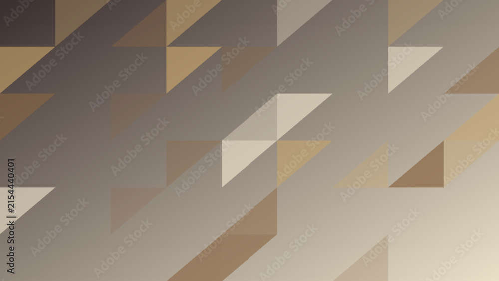 Obraz premium Beige Brown Geometric Triangle Background Abstract Polygon Pattern Design