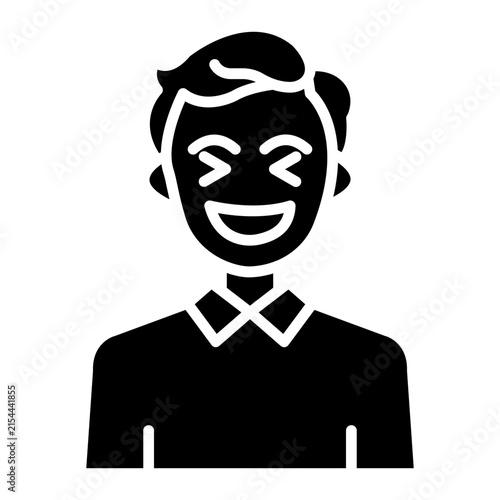 Принти на полотні Laugh Icon