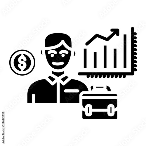 Obraz na plátne Entrepreneur Icon