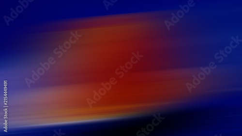 Abstract blurred gradient background with diagonal lines, orange on blue, web banner.