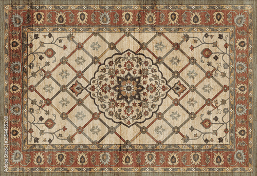 Canvastavla Navajo and kilim printed Carpet with trending colors and texture in high resolut
